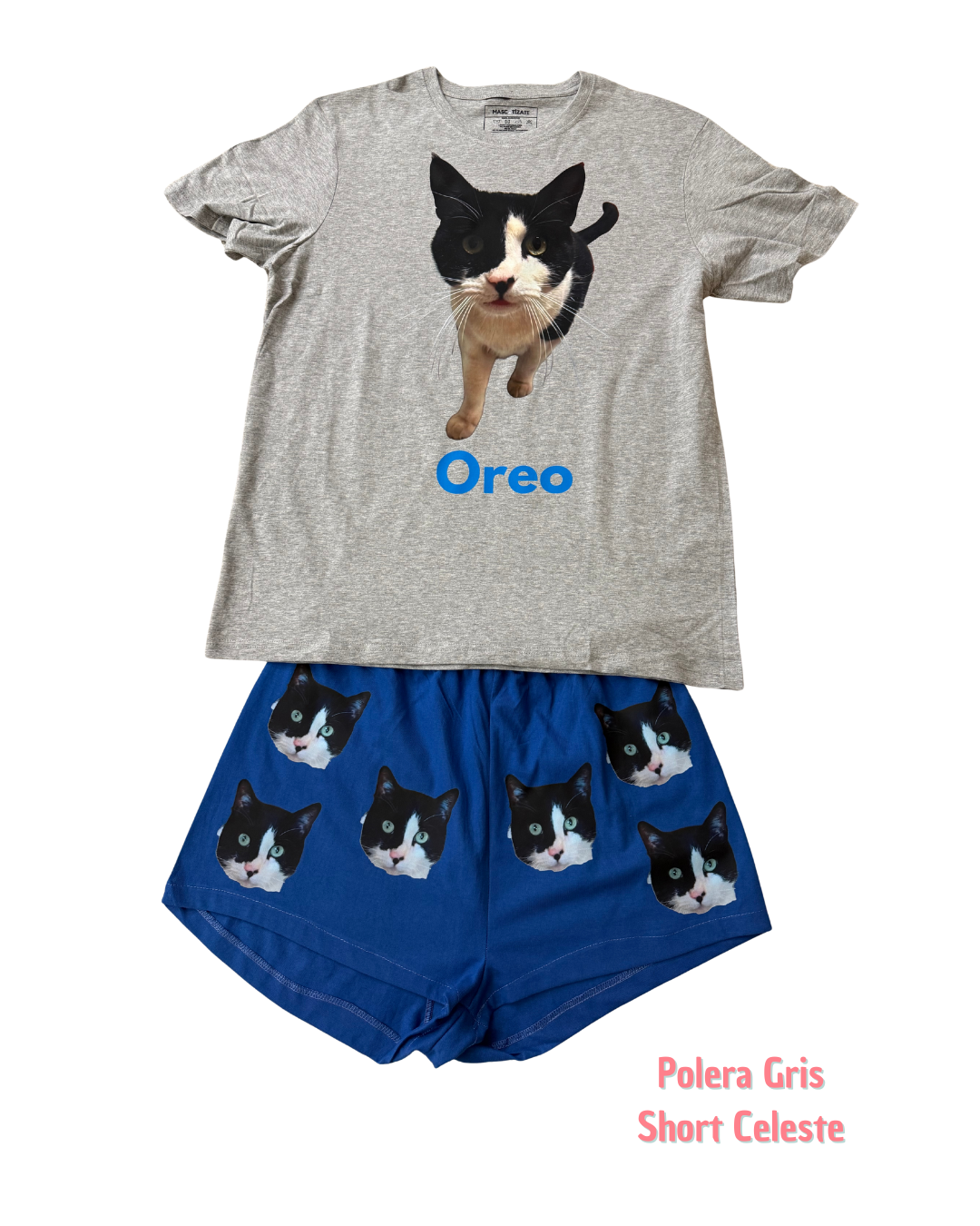 Pijama Personalizado Polera + Short Mujer