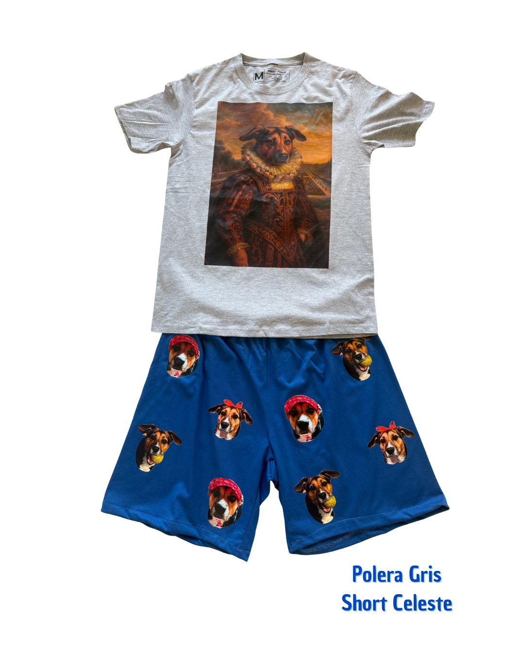 Pijama Personalizado Polera + Short Hombre
