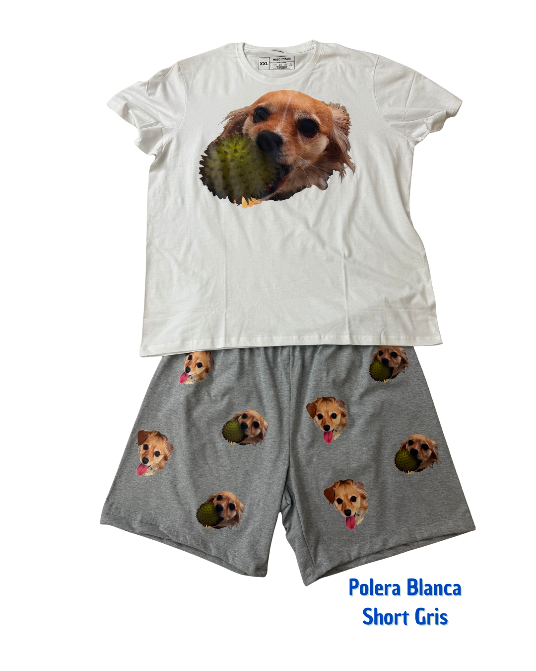 Pijama Personalizado Polera + Short Hombre