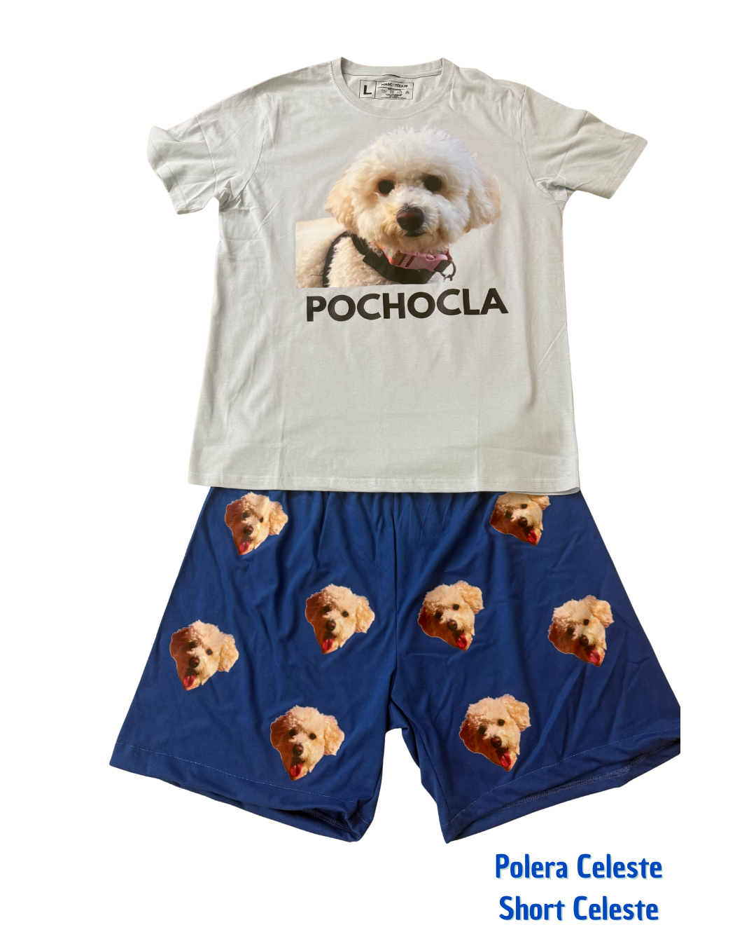 Pijama Personalizado Polera + Short Hombre