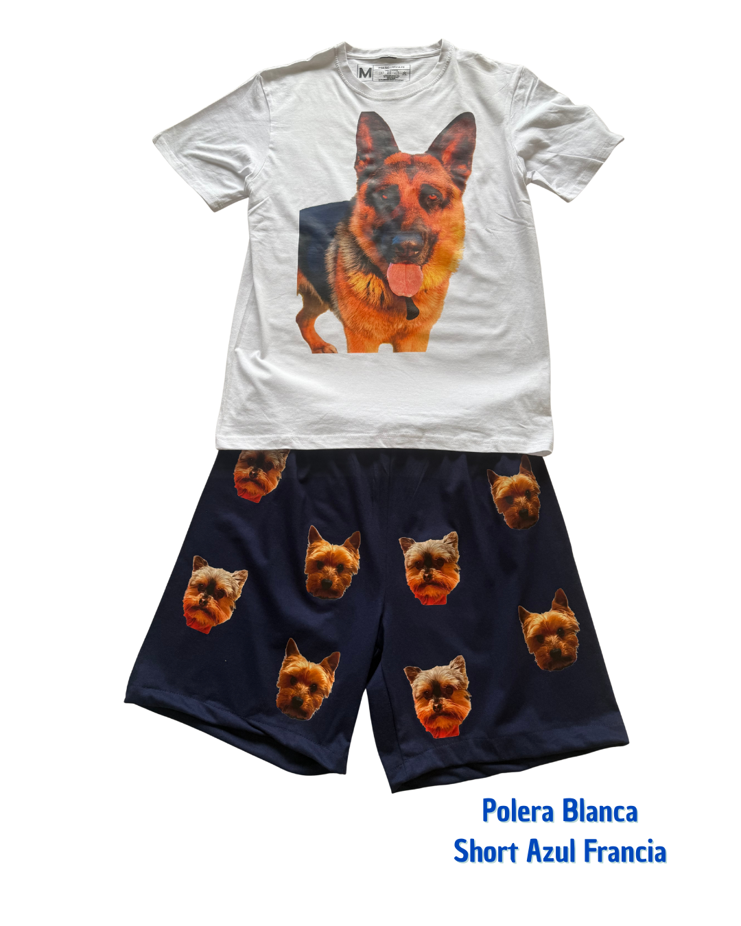 Pijama Personalizado Polera + Short Hombre