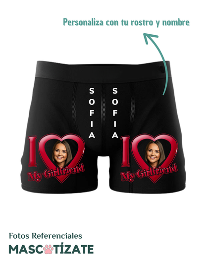 Boxer Personalizado con Foto | Regalo San Valentín | Algodón 95% Elastano 5% | Diseño a Elección