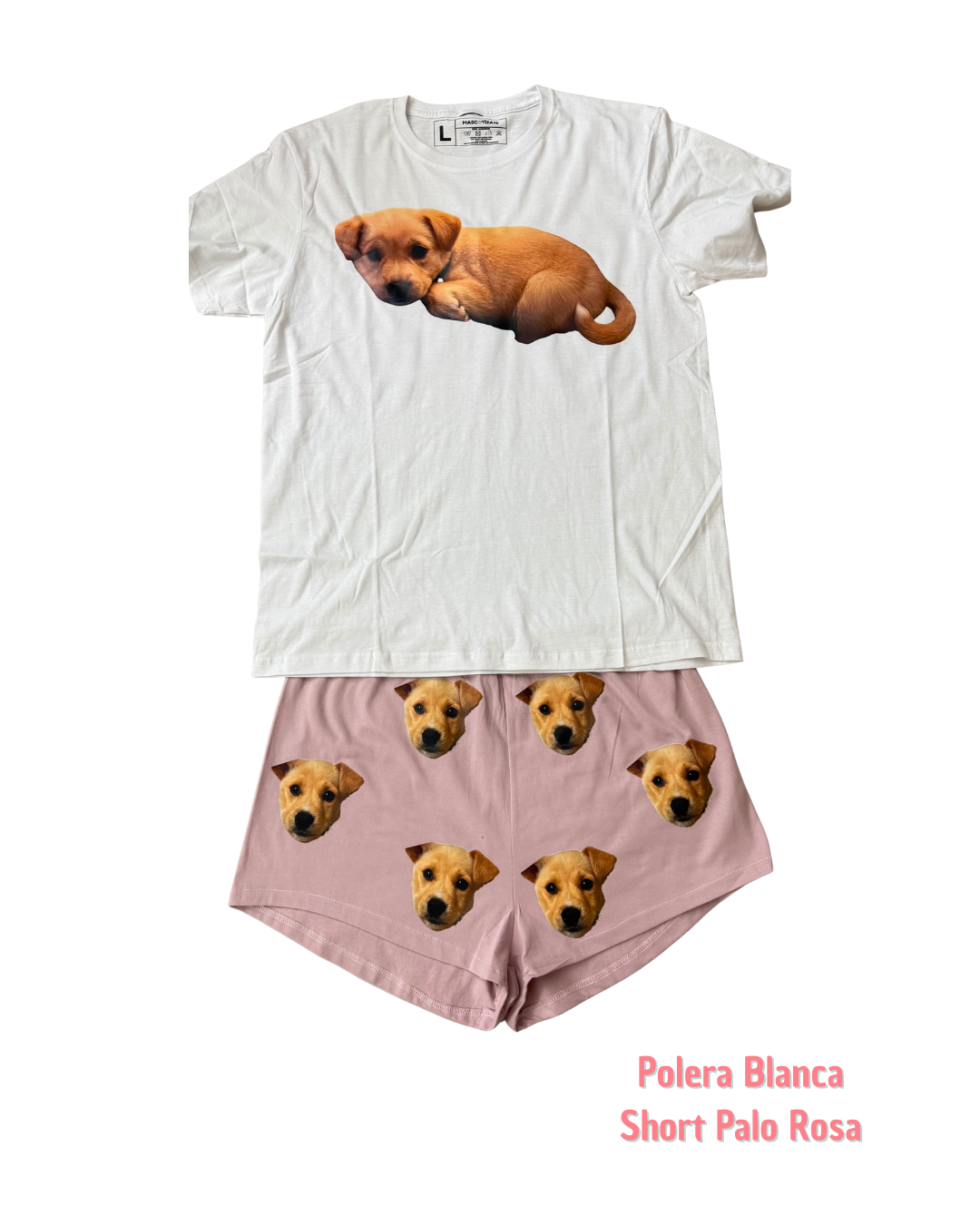 Pijama Personalizado Polera + Short Mujer