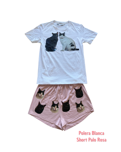 Pijama Personalizado Polera + Short Mujer