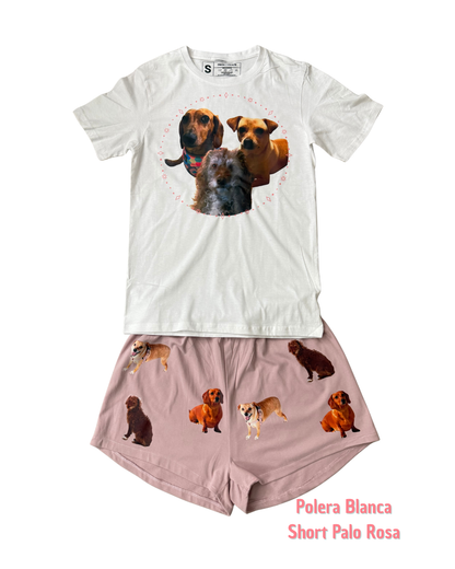 Pijama Personalizado Polera + Short Mujer