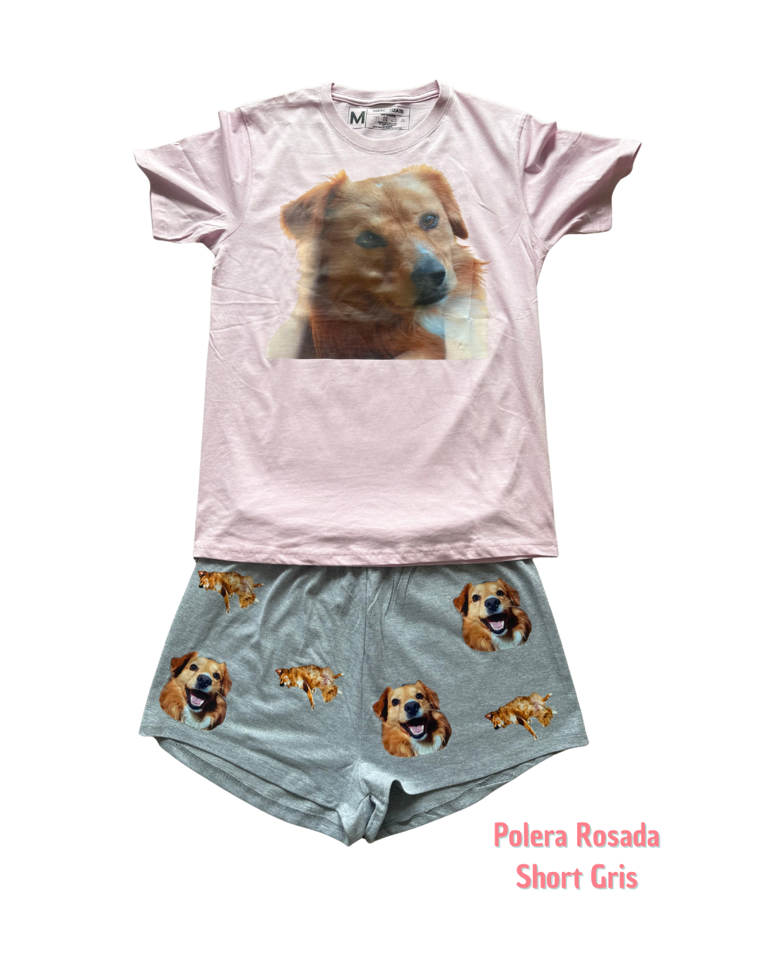 Pijama Personalizado Polera + Short Mujer