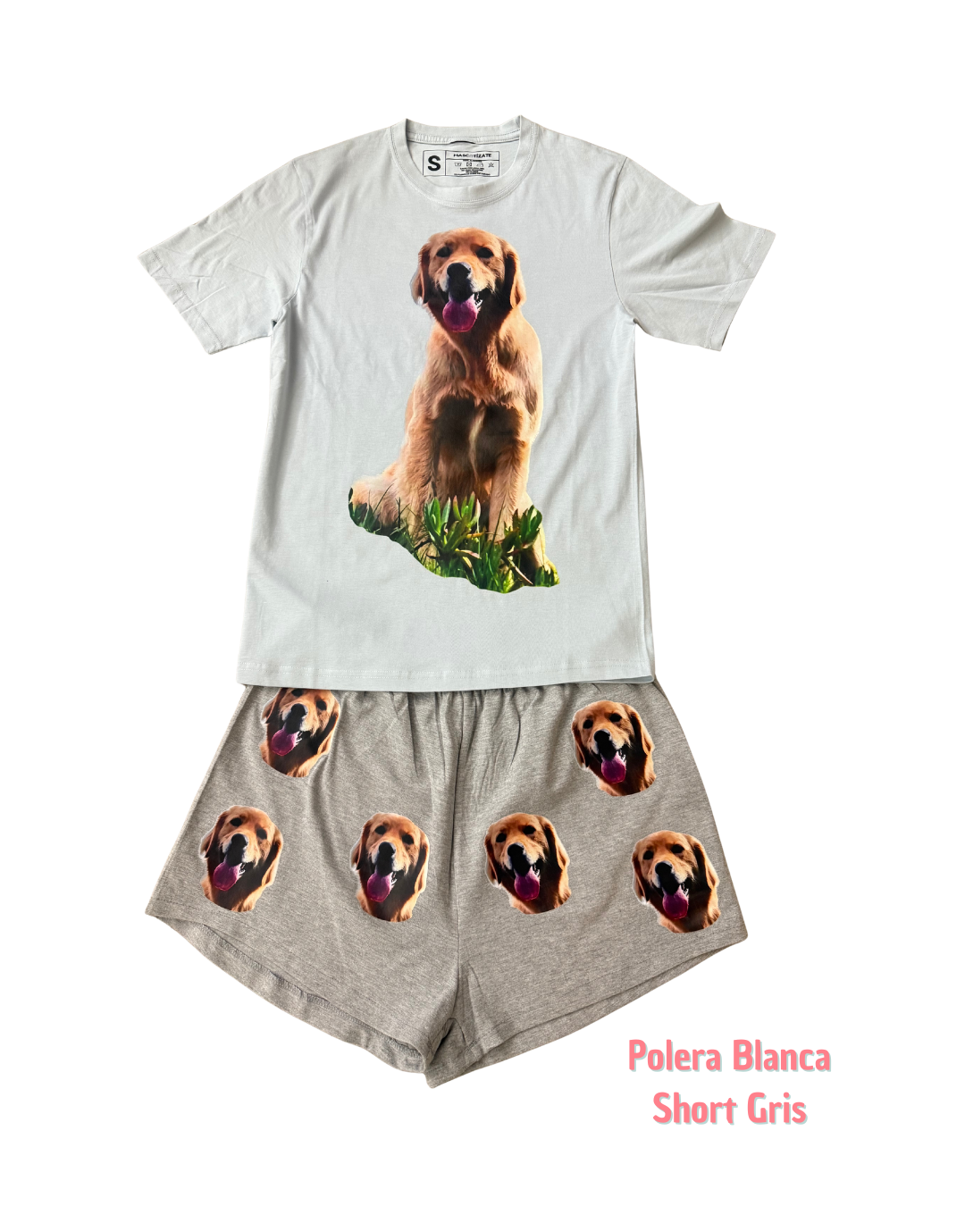 Pijama Personalizado Polera + Short Mujer
