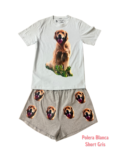 Pijama Personalizado Polera + Short Mujer