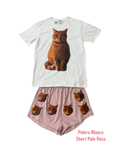 Pijama Personalizado Polera + Short Mujer