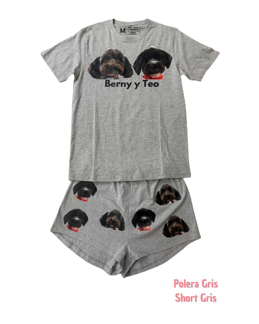 Pijama Personalizado Polera + Short Mujer