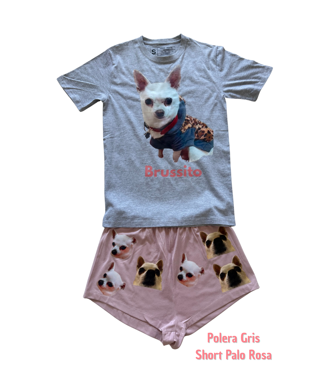 Pijama Personalizado Polera + Short Mujer