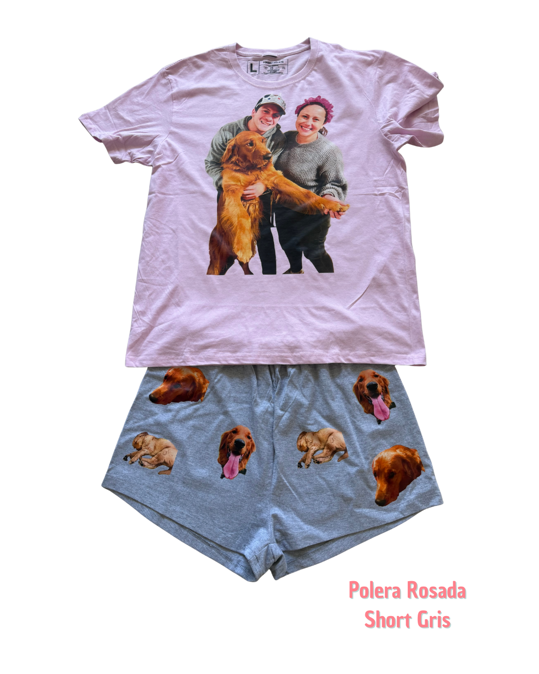 Pijama Personalizado Polera + Short Mujer