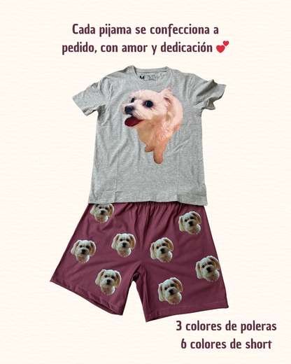 Pijama Personalizado Polera + Short Hombre