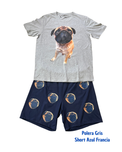 Pijama Personalizado Polera + Short Hombre