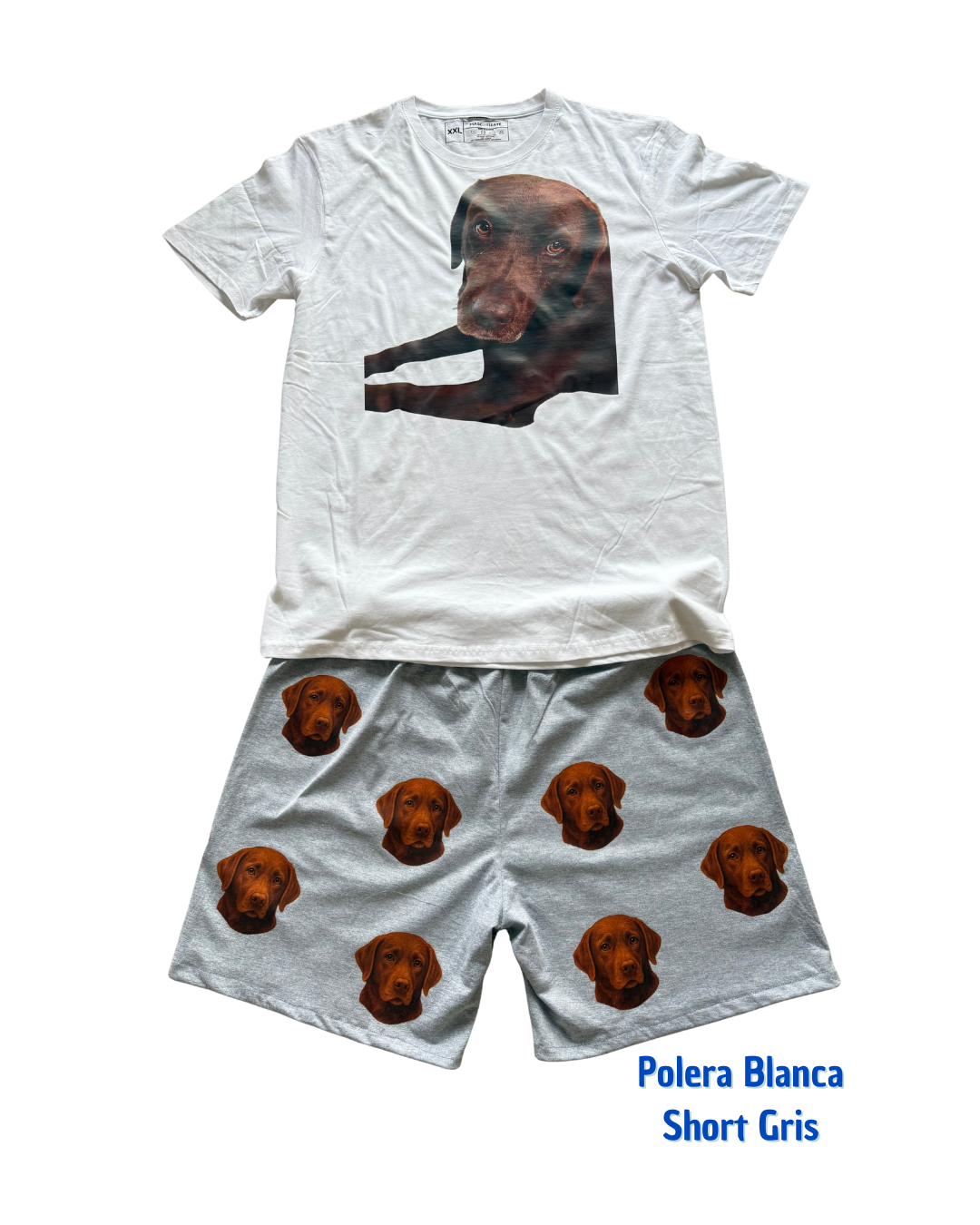 Pijama Personalizado Polera + Short Hombre