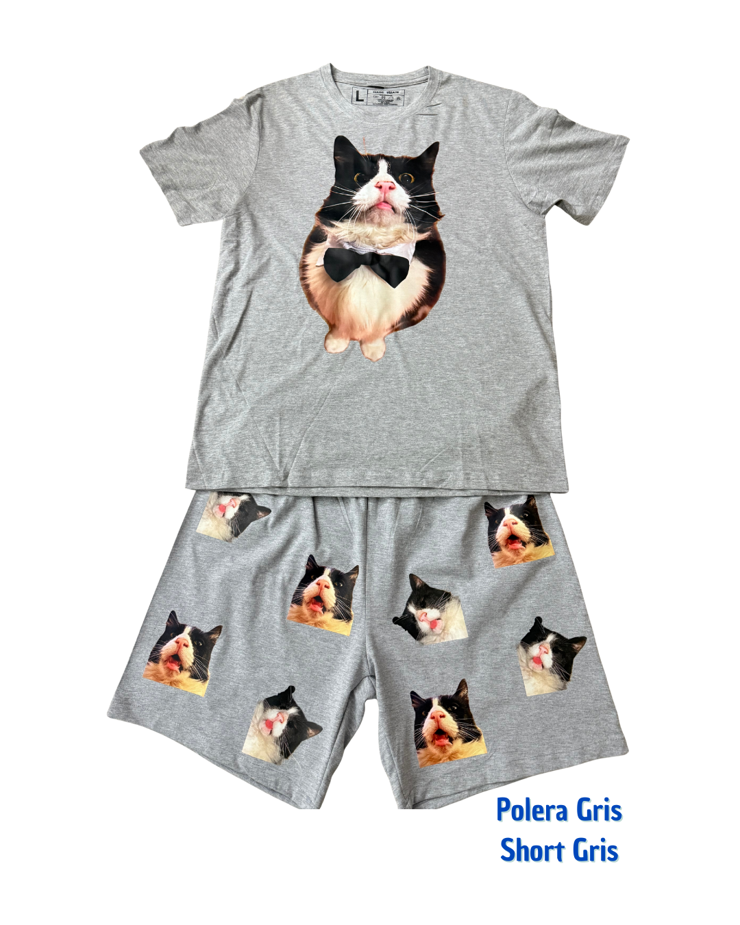 Pijama Personalizado Polera + Short Hombre