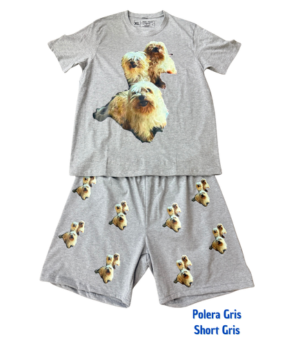 Pijama Personalizado Polera + Short Hombre