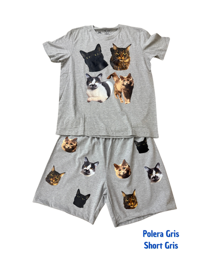 Pijama Personalizado Polera + Short Hombre