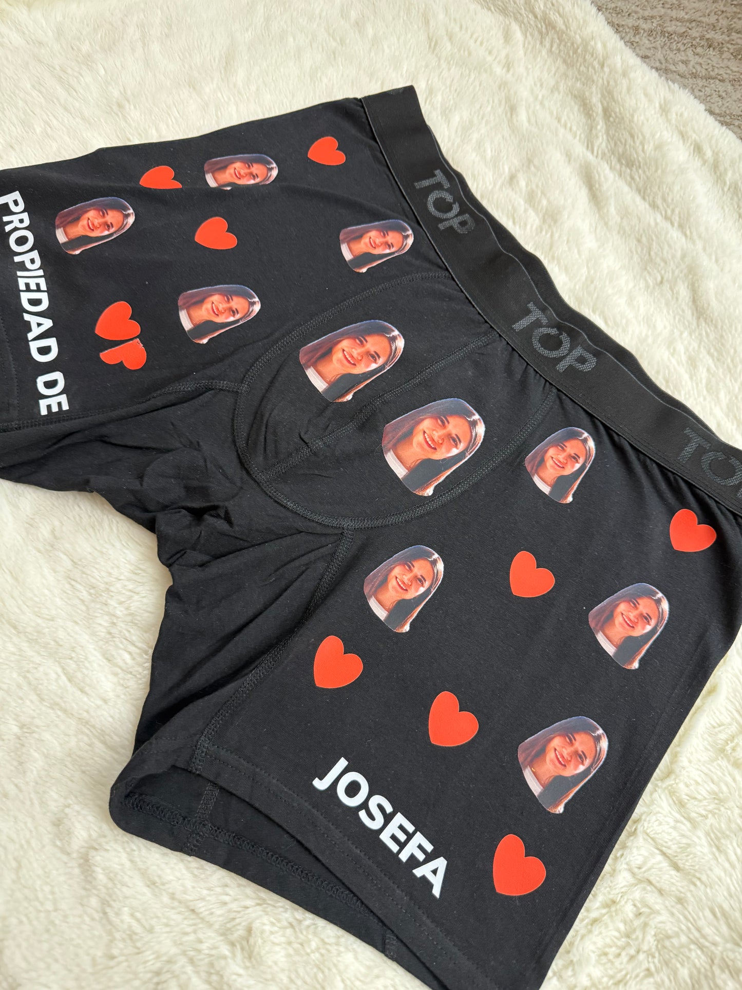 Boxer Personalizado con Foto | Regalo San Valentín | Algodón 95% Elastano 5% | Diseño a Elección