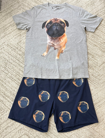 Pijama Personalizado Polera + Short Hombre