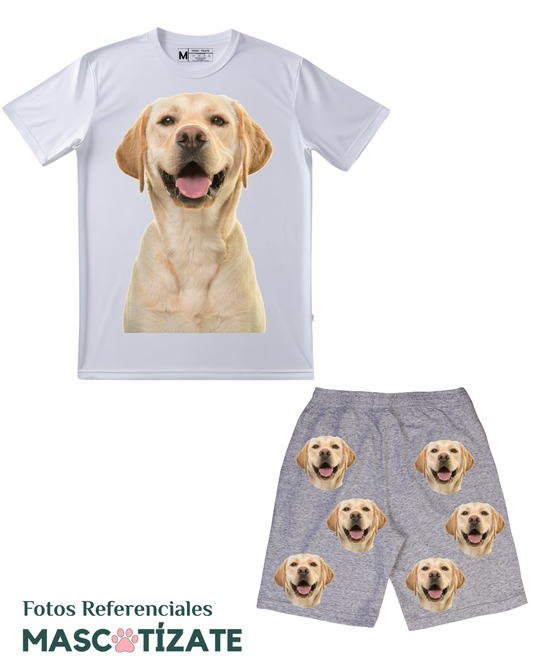 Pijama Personalizado Polera + Short Hombre